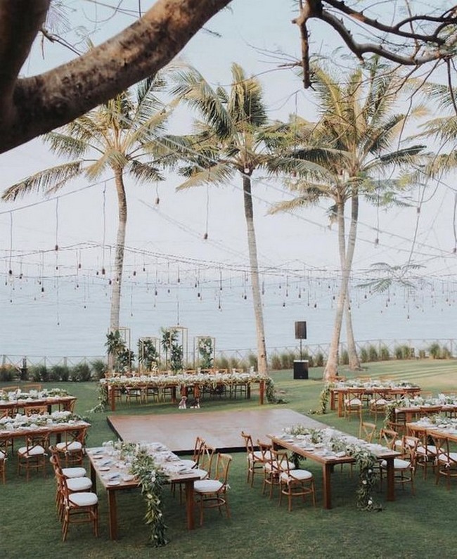 romantic beach wedding reception ideas