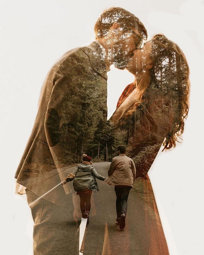 Double Exposure Engagement Photos #engagementphotos #engagement #photograph