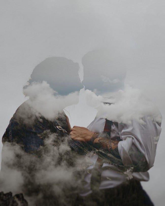 Double Exposure Engagement Photos #engagementphotos #engagement #photograph