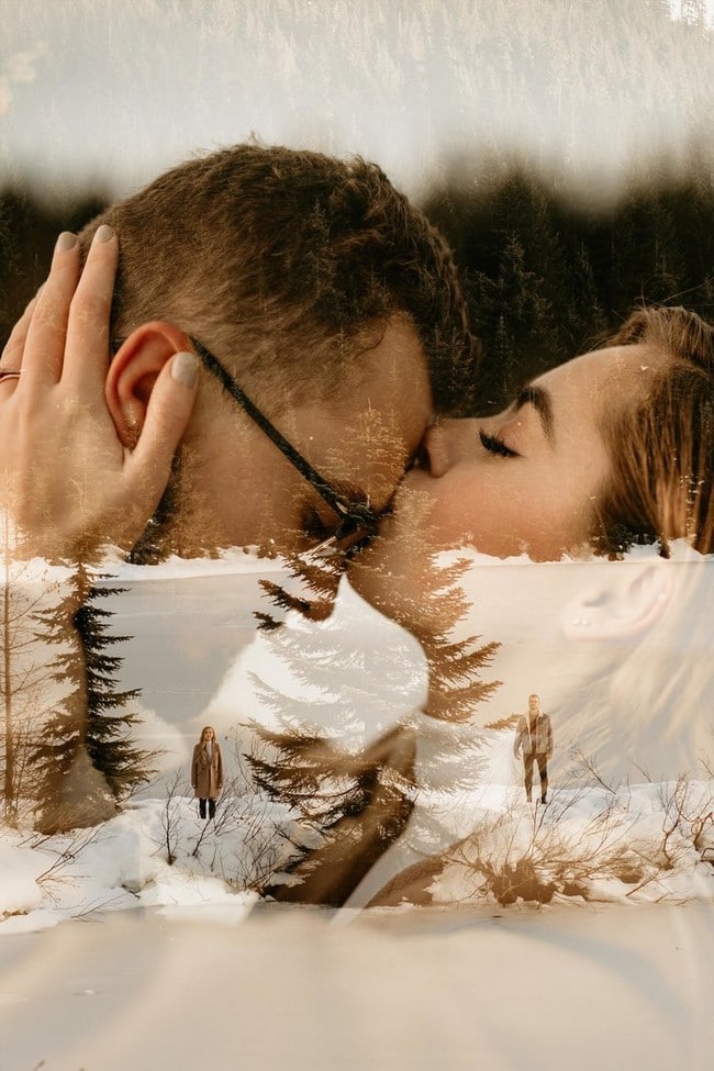 Double Exposure Engagement Photos #engagementphotos #engagement #photograph