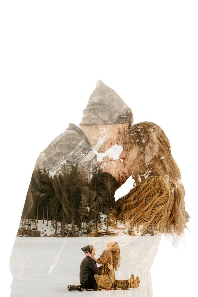 Double Exposure Engagement Photos #engagementphotos #engagement #photograph