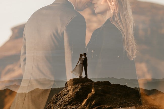 Double Exposure Engagement Photos #engagementphotos #engagement #photograph