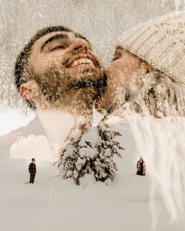 Double Exposure Engagement Photos #engagementphotos #engagement #photograph