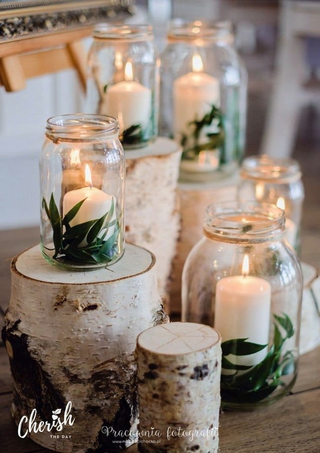 Light wedding decoration with candles #wedding #weddingideas #candles