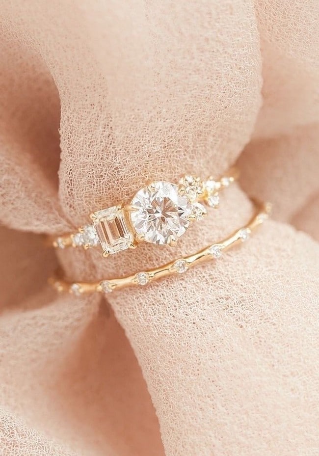 Vintage Engagement Rings and Wedding Bands from Melanie Casey Jewelry #rings #weddingrings #engagementrings