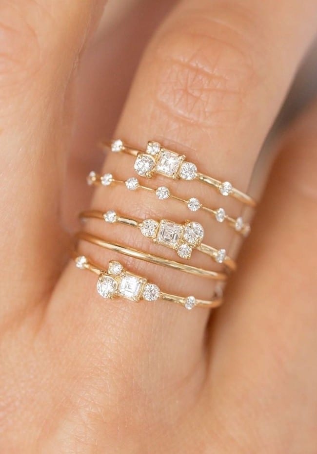 Vintage Engagement Rings and Wedding Bands from Melanie Casey Jewelry #rings #weddingrings #engagementrings