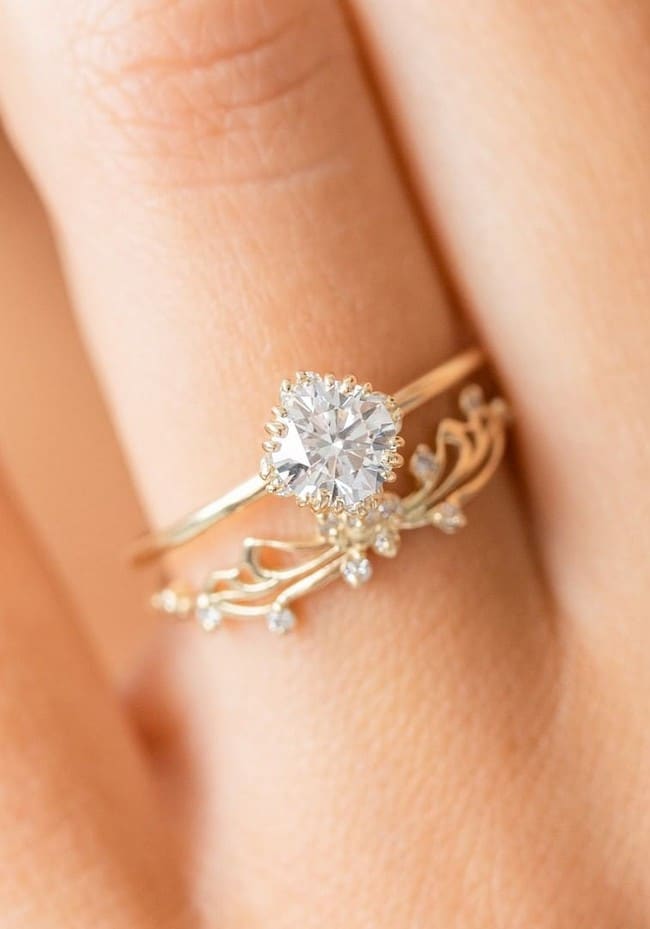 Vintage Engagement Rings and Wedding Bands from Melanie Casey Jewelry #rings #weddingrings #engagementrings