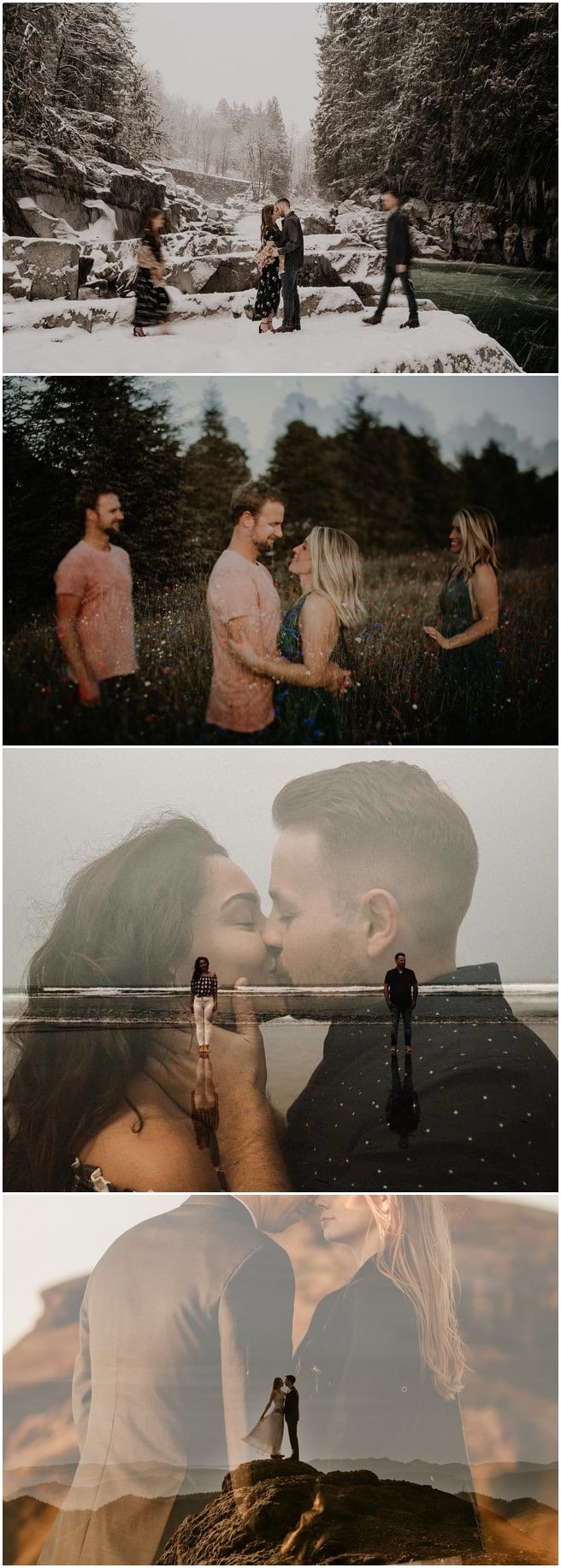 Double Exposure Engagement Photos #engagementphotos #engagement #photograph