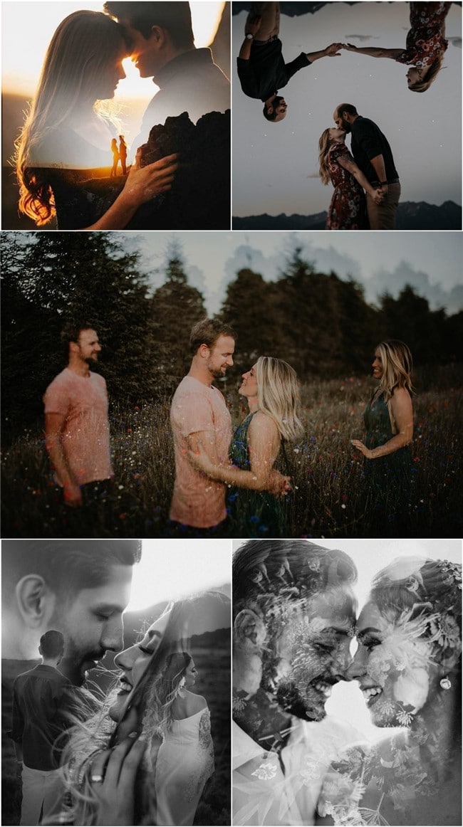 Double Exposure Engagement Photos #engagementphotos #engagement #photograph