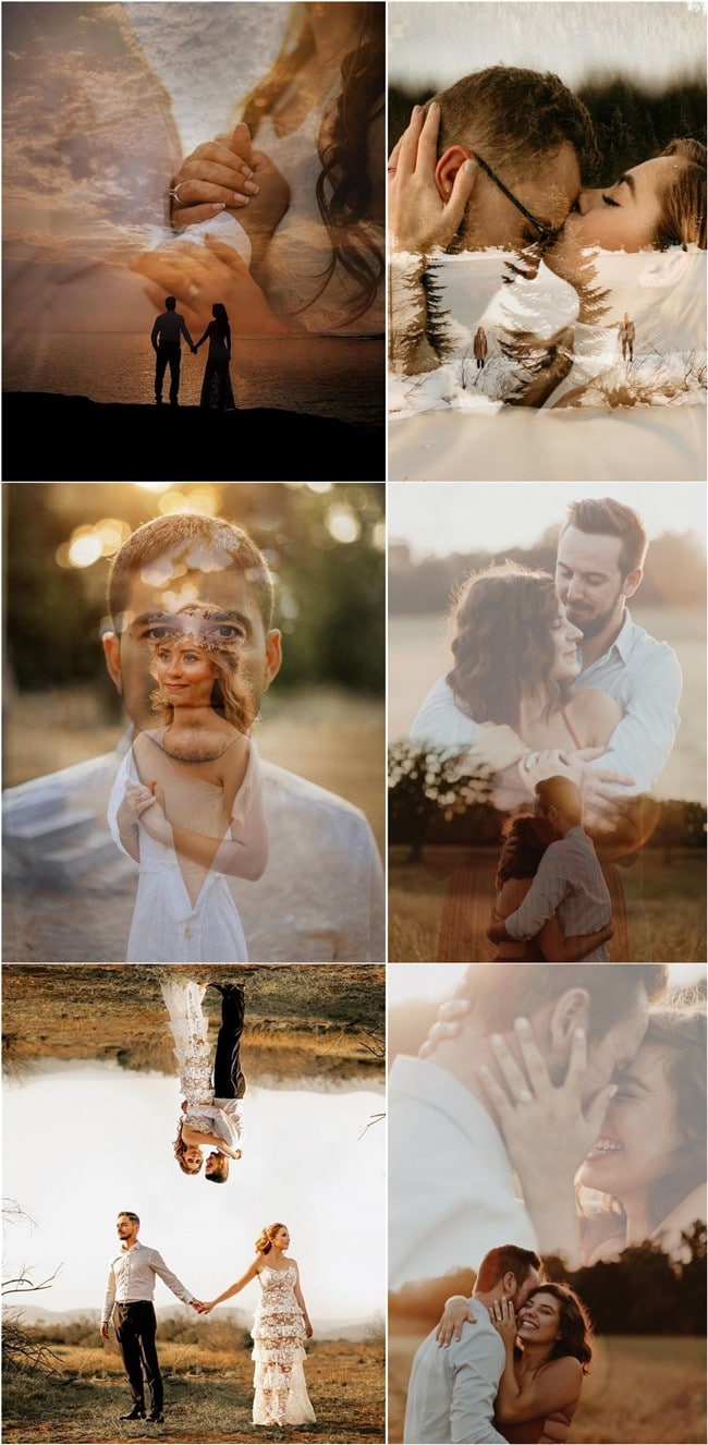 Double Exposure Engagement Photos #engagementphotos #engagement #photograph